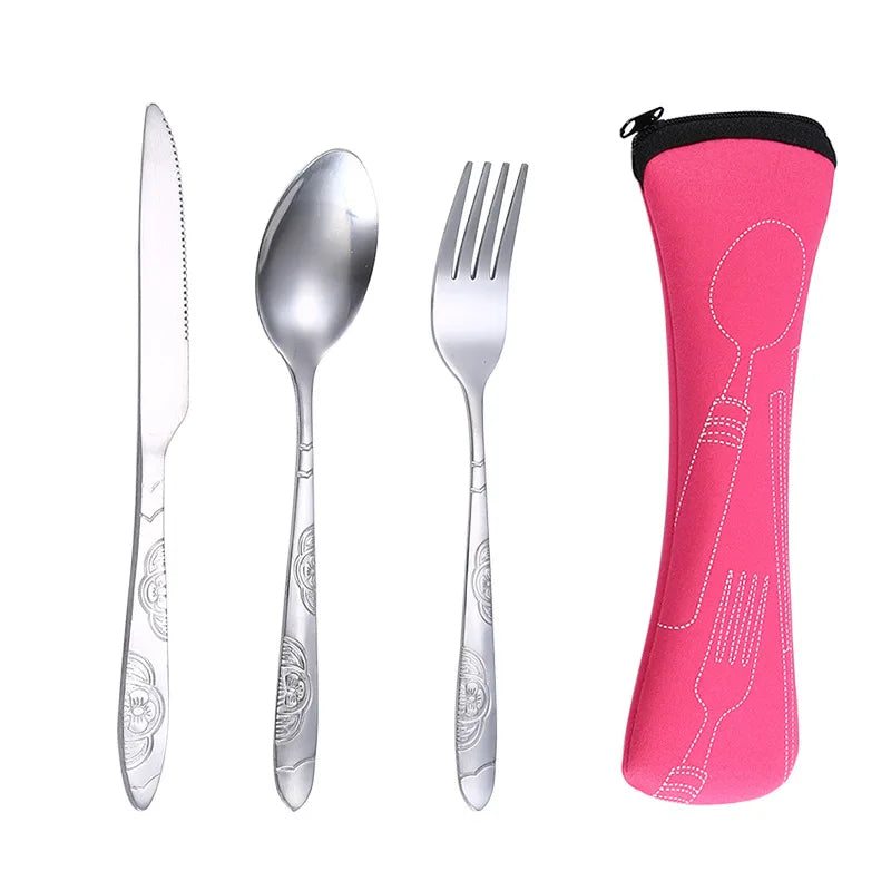 ¡Cubiertos Portátiles Cheftronics Para Aventuras Culinarias!