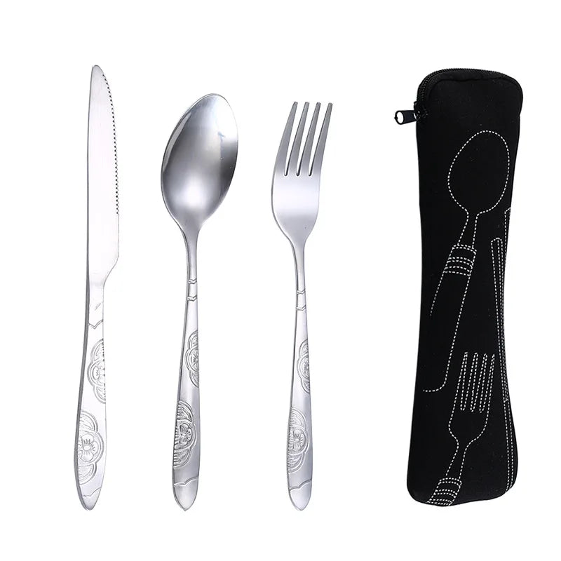 ¡Cubiertos Portátiles Cheftronics Para Aventuras Culinarias!