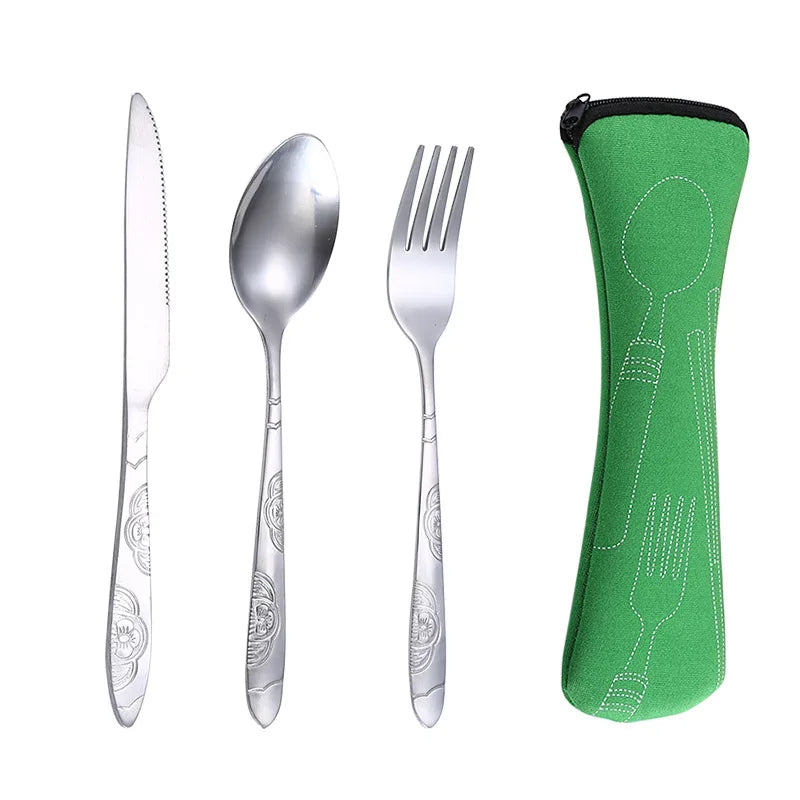 ¡Cubiertos Portátiles Cheftronics Para Aventuras Culinarias!