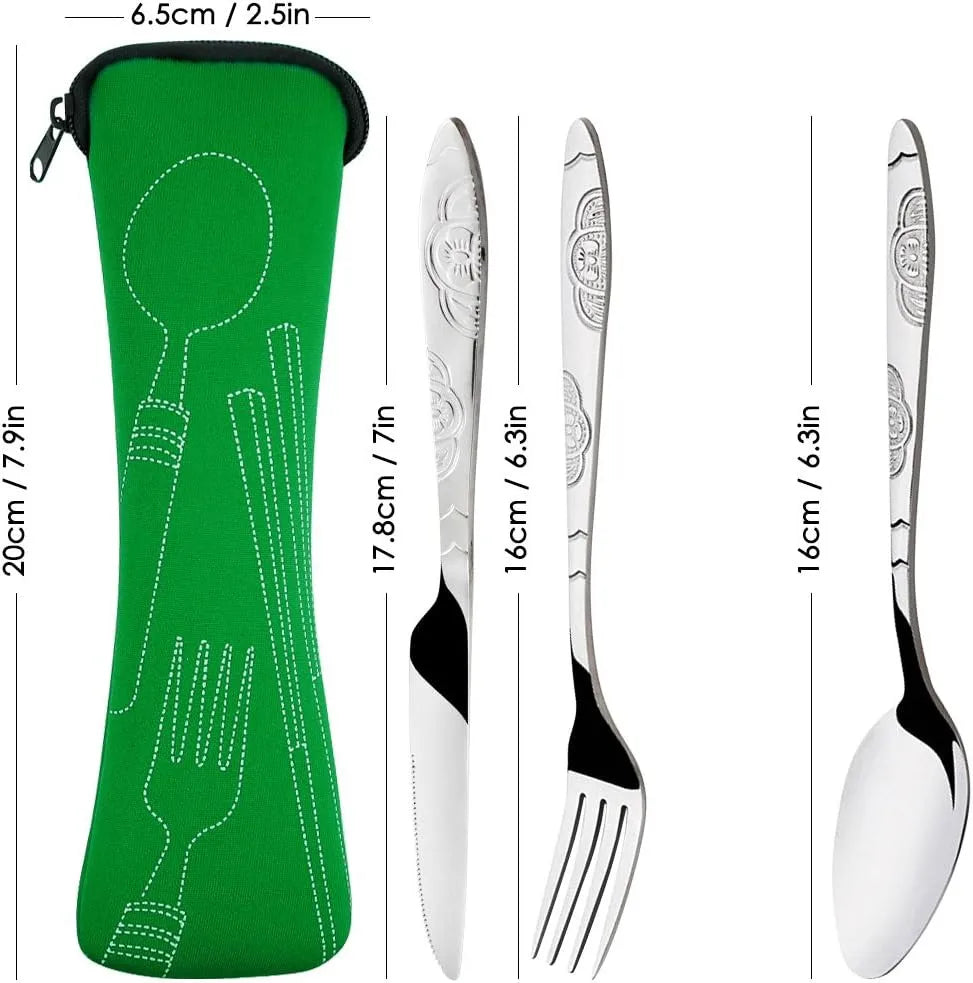¡Cubiertos Portátiles Cheftronics Para Aventuras Culinarias!