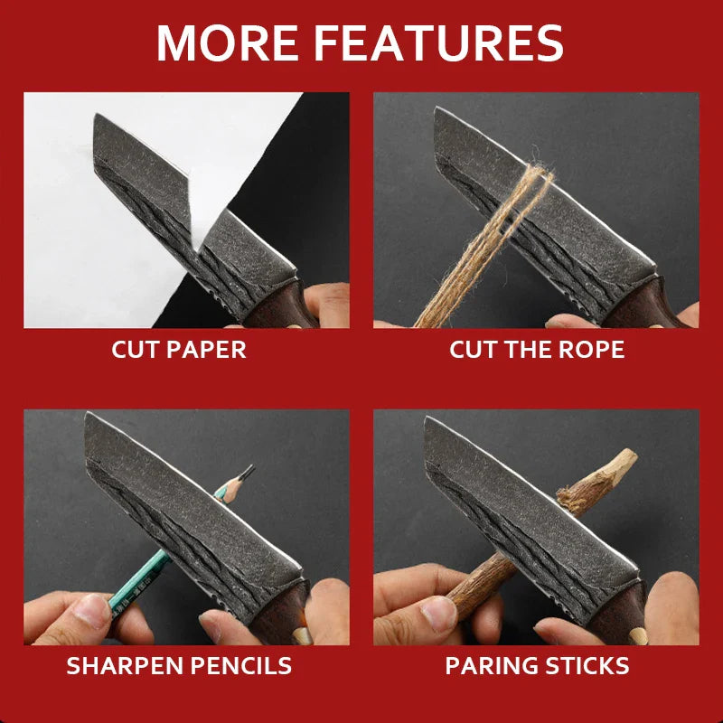 ¡Cuchillo Carnicero Forjado Acero Inoxidable Definitivo!