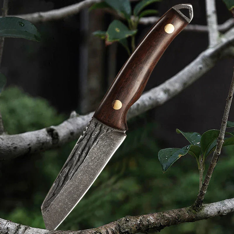 ¡Cuchillo Carnicero Forjado Acero Inoxidable Definitivo!