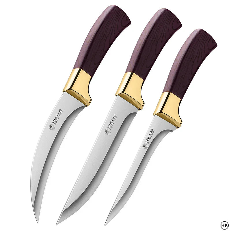 Cuchillos Curvos Cheftronics Para Salmón Un Corte Maestro - Style D