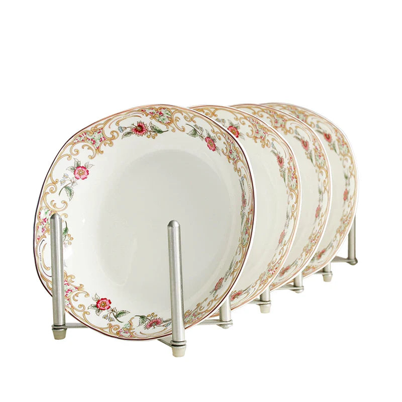 ¡Deslumbrantes Platos Florales! Juego de Vajilla Cerámica - 4pcs - bone china ceramic dinner