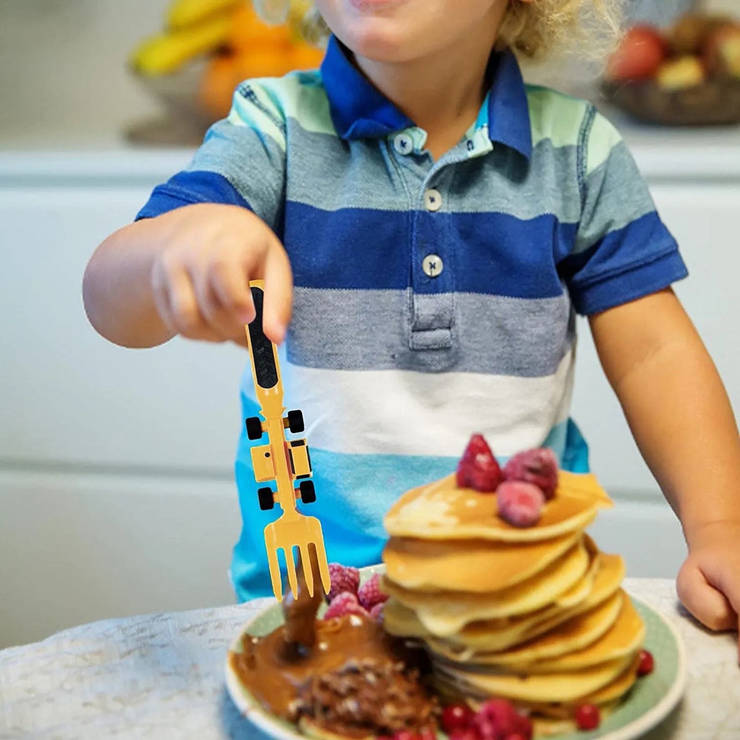 ¡Excavadora de Dientes! Dinnerware Sets de Construcción para Niños - Multicolor