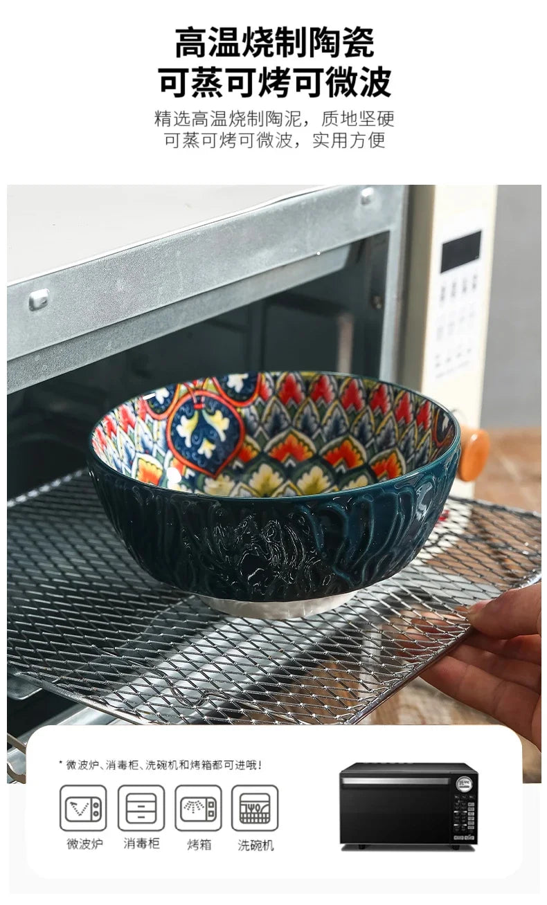 ¡Explosión de Color! Vibrantes Plate Set Cheftronics Kitchen Appliances - Ceramic Tableware Set