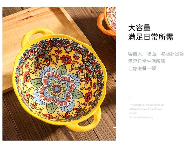 ¡Explosión de Color! Vibrantes Plate Set Cheftronics Kitchen Appliances - Ceramic Tableware Set