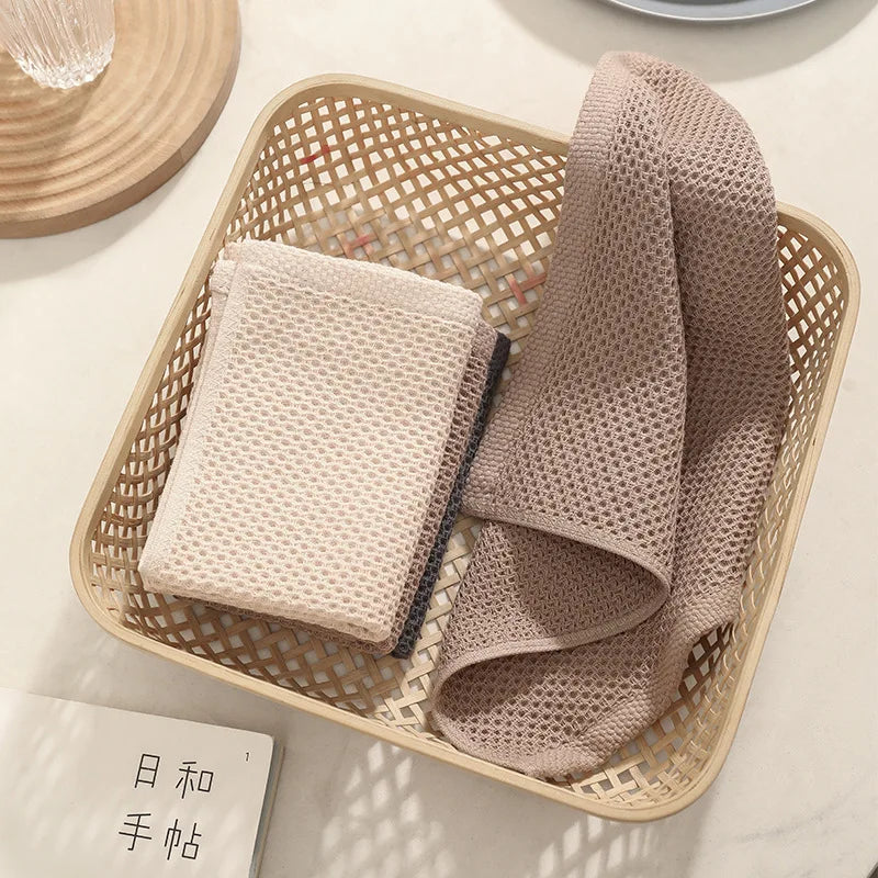 ¡Explosión Waffle para Tu Cocina con el Set de Paños de Algodón 6pcs! - Kitchen Cleaning Cloths