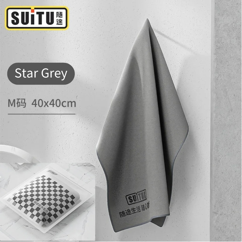 ¡Gamuza Gris Cheftronics: Brillo Automotriz Impecable! - 40x40cm