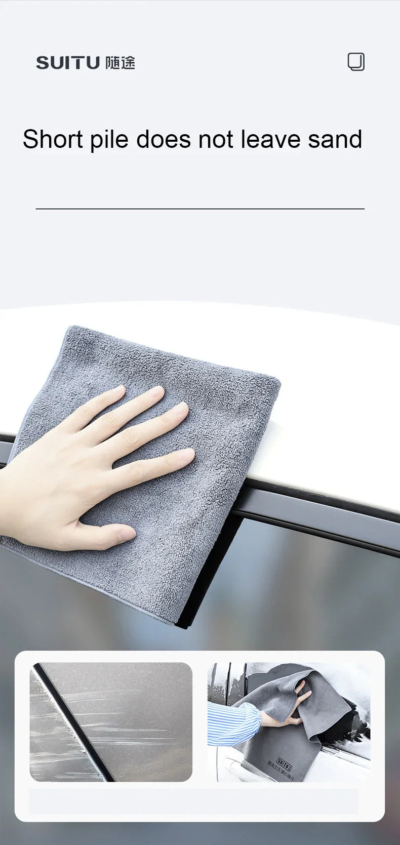¡Gamuza Gris Cheftronics: Brillo Automotriz Impecable!