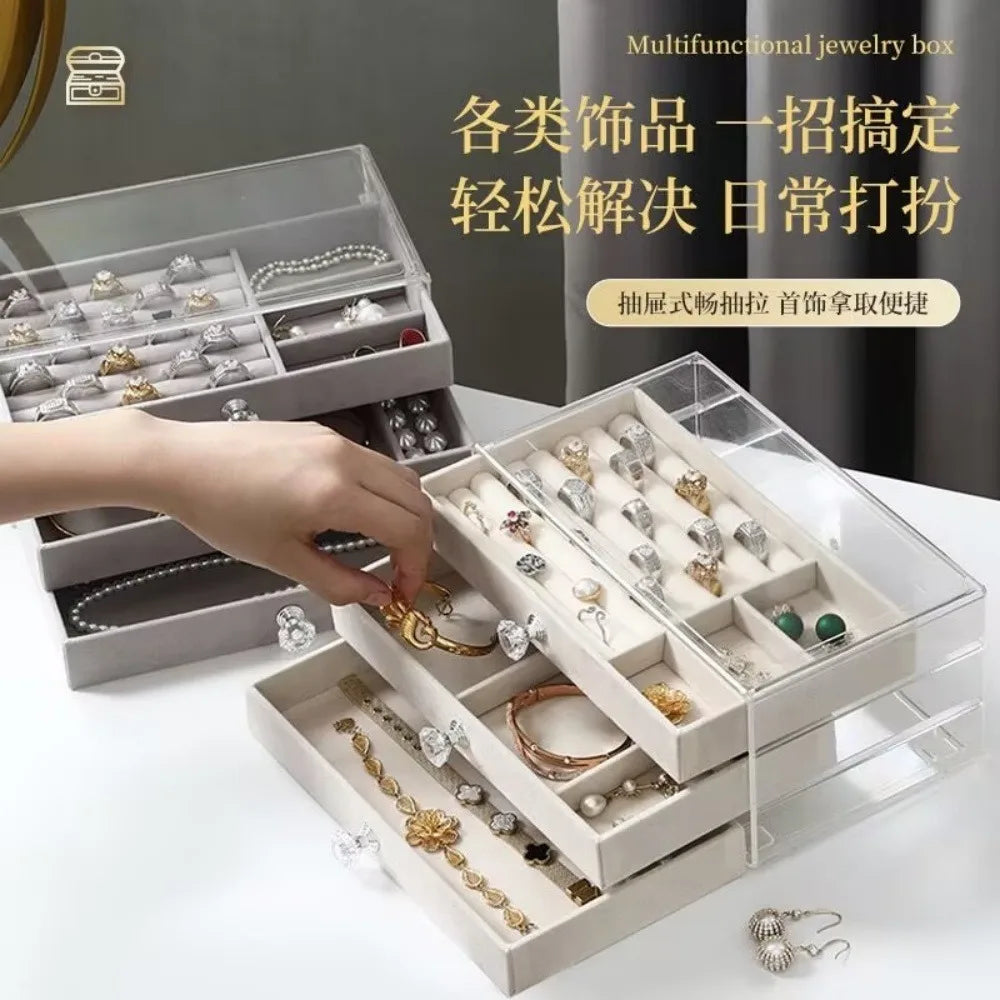 Joyero Tres Niveles: ¡Organización Deslumbrante! - Jewelry Organizer