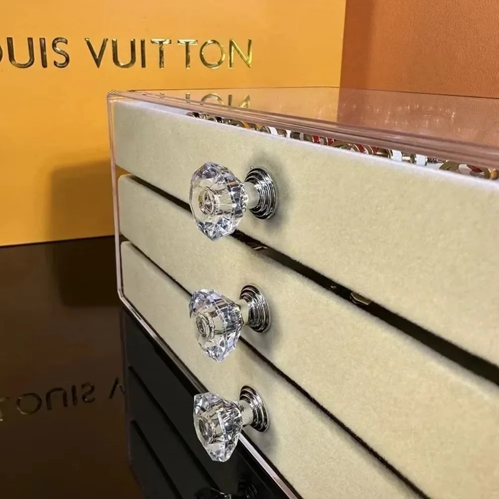 Joyero Tres Niveles: ¡Organización Deslumbrante! - Jewelry Organizer