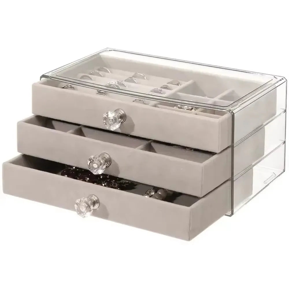 Joyero Tres Niveles: ¡Organización Deslumbrante! - Jewelry Organizer