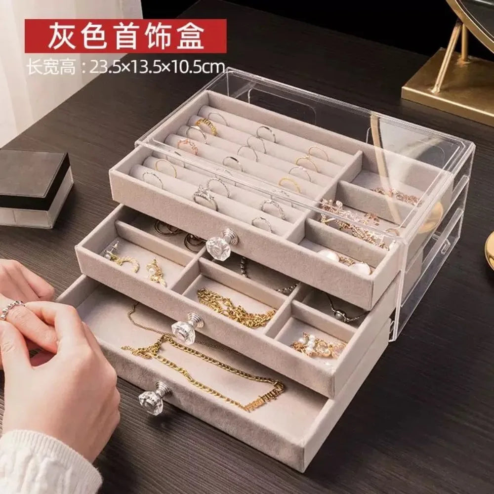 Joyero Tres Niveles: ¡Organización Deslumbrante! - Jewelry Organizer