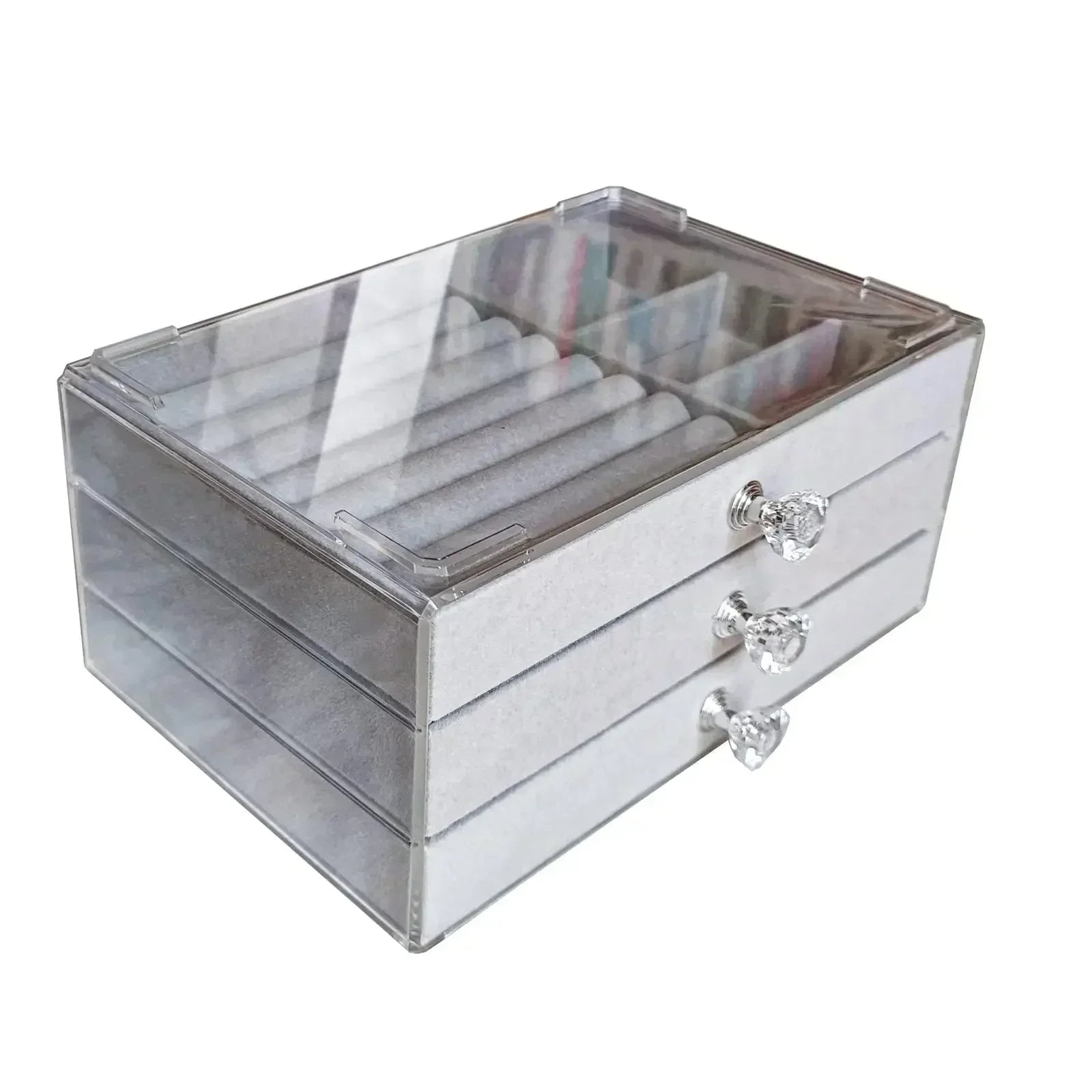 Joyero Tres Niveles: ¡Organización Deslumbrante! - WHITE - Jewelry Organizer