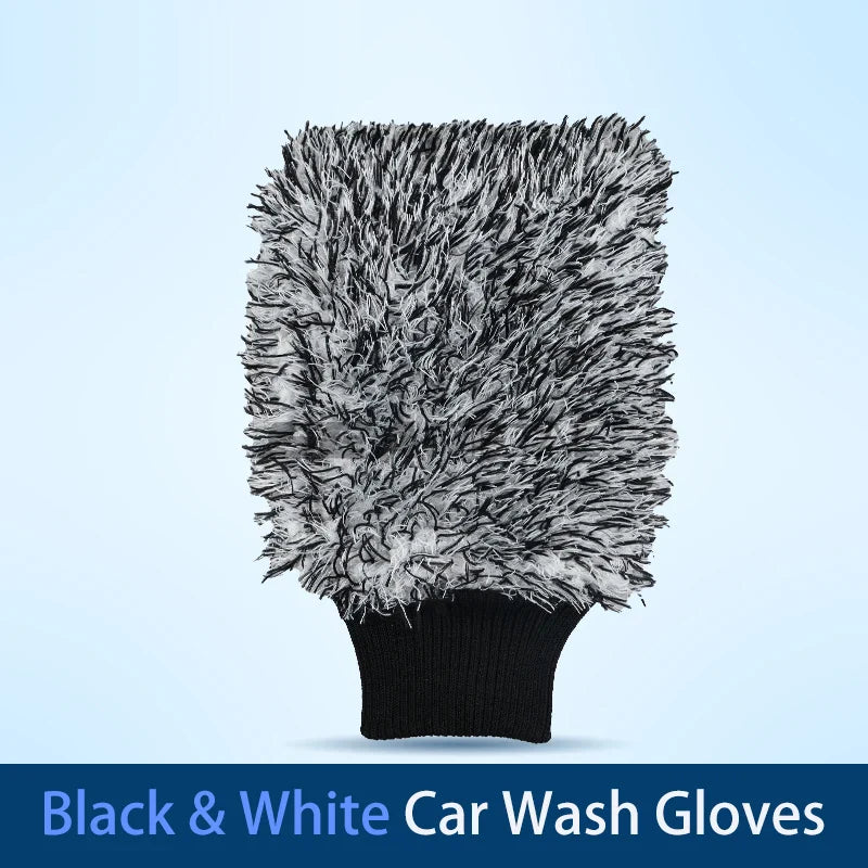 ¡Kit Definitivo Car Wash Cheftronics para Coche Impecable! - black glove 1pc