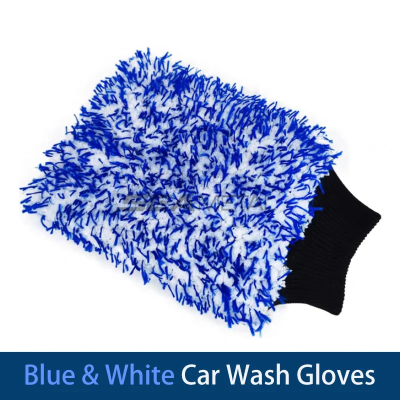 ¡Kit Definitivo Car Wash Cheftronics para Coche Impecable! - blue glove 1pc