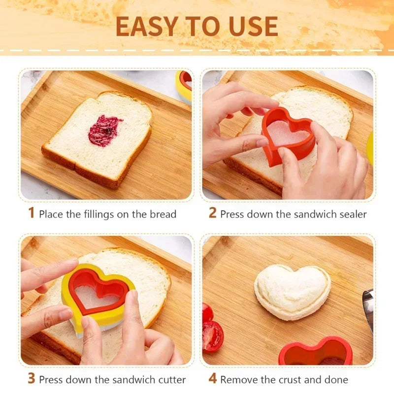¡Mickey Mouse y Corazones! Cortadores Sándwich y Repostería Increíbles