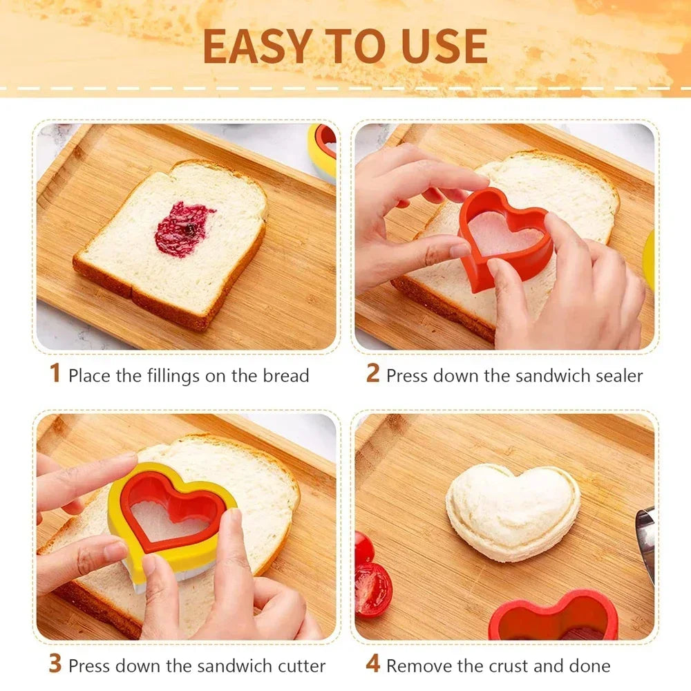 ¡Mickey Mouse y Corazones! Cortadores Sándwich y Repostería Increíbles