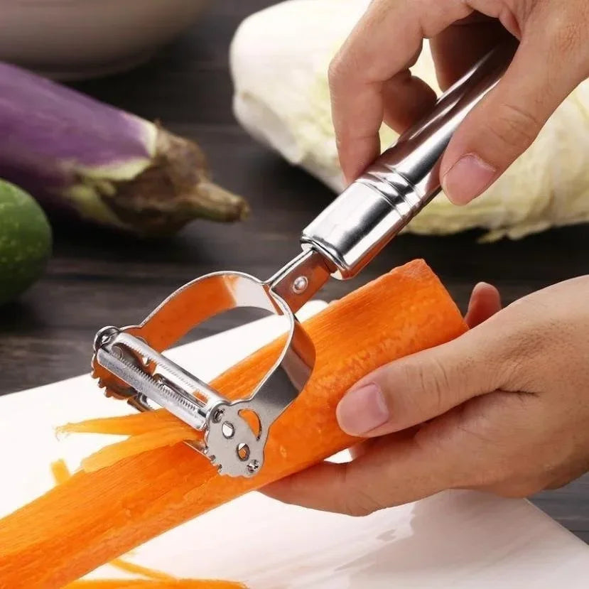Pelador Cheftronics de acero inoxidable, utensilio esencial en herramientas de cocina