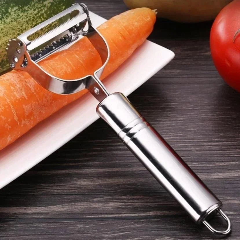 Pelador de verduras Cheftronics de acero inoxidable, herramienta esencial de cocina