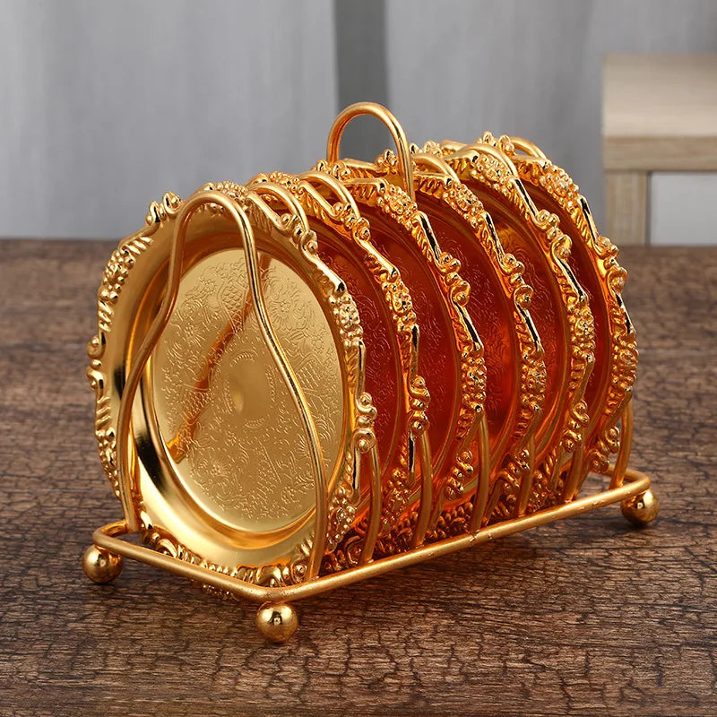 ¡Posavasos Dorados: Lujo Brillante para tu Cocina Cheftronics! - gold / CHINA