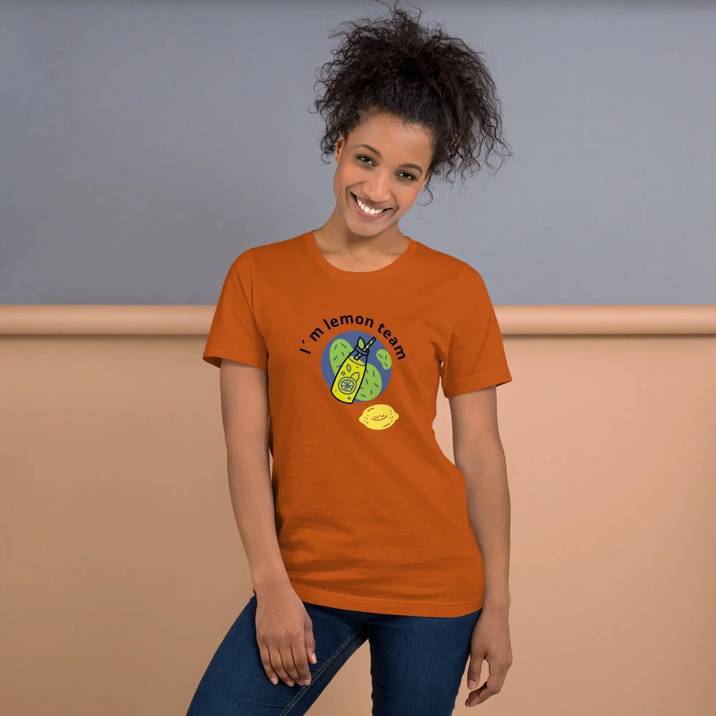 Camiseta unisex de manga corta Lemon TEAM